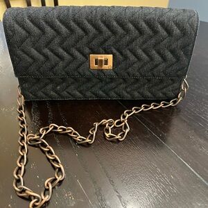 Billy Bag London textured quilted denim clutch/Crossbody/shoulder bag